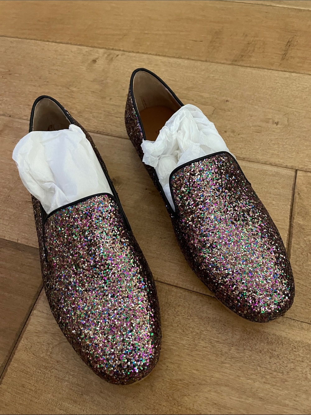 Gentle souls by Kenneth Cole Glitter Slip-On Loafers